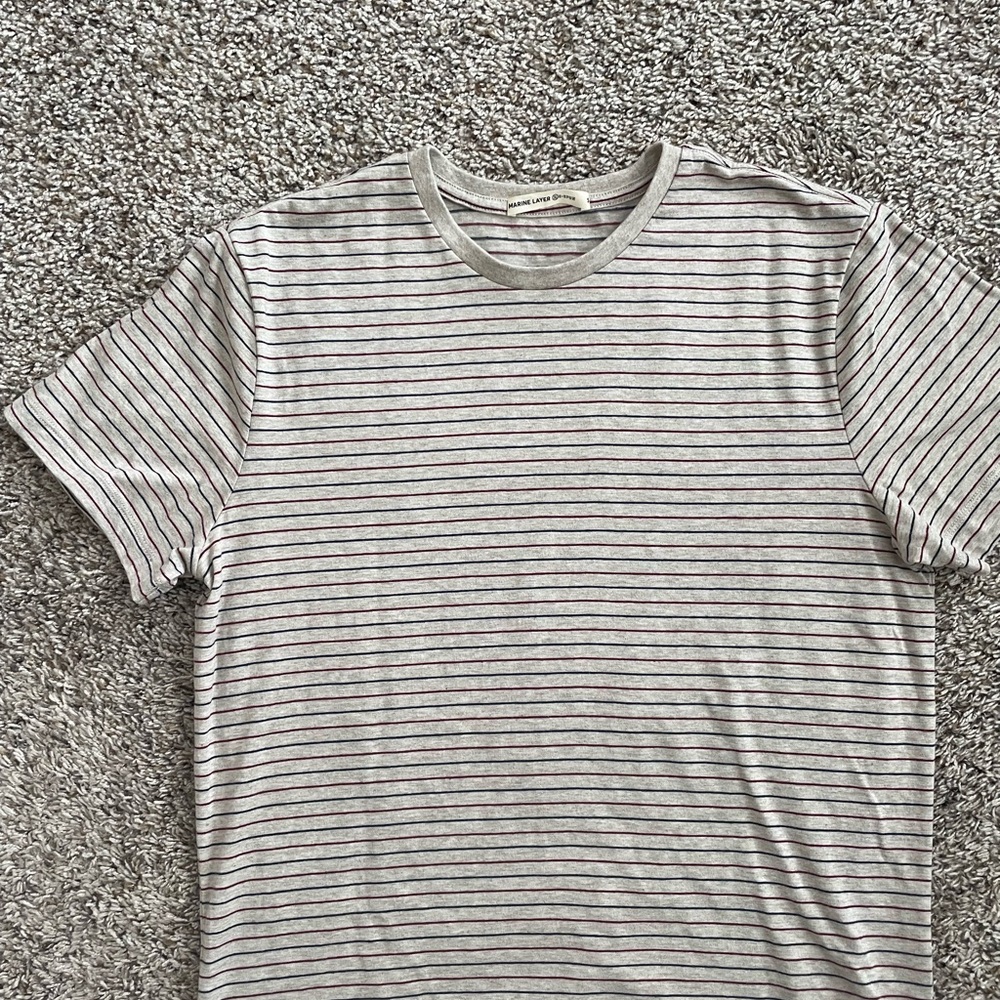 Marine Layer Striped Signature Tee